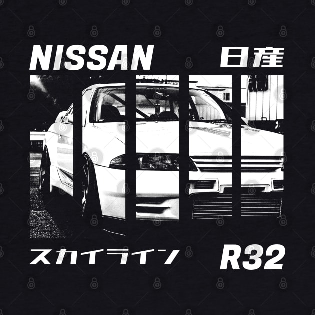 NISSAN SKYLINE GT-R R32 Black 'N White 3 (Black Version) by Cero